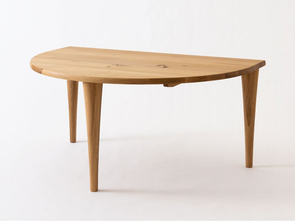 飛騨産業半円形テーブル【森のことば】モリノコトバ SN390WP～パパネッツ便・ヤマトHC便～