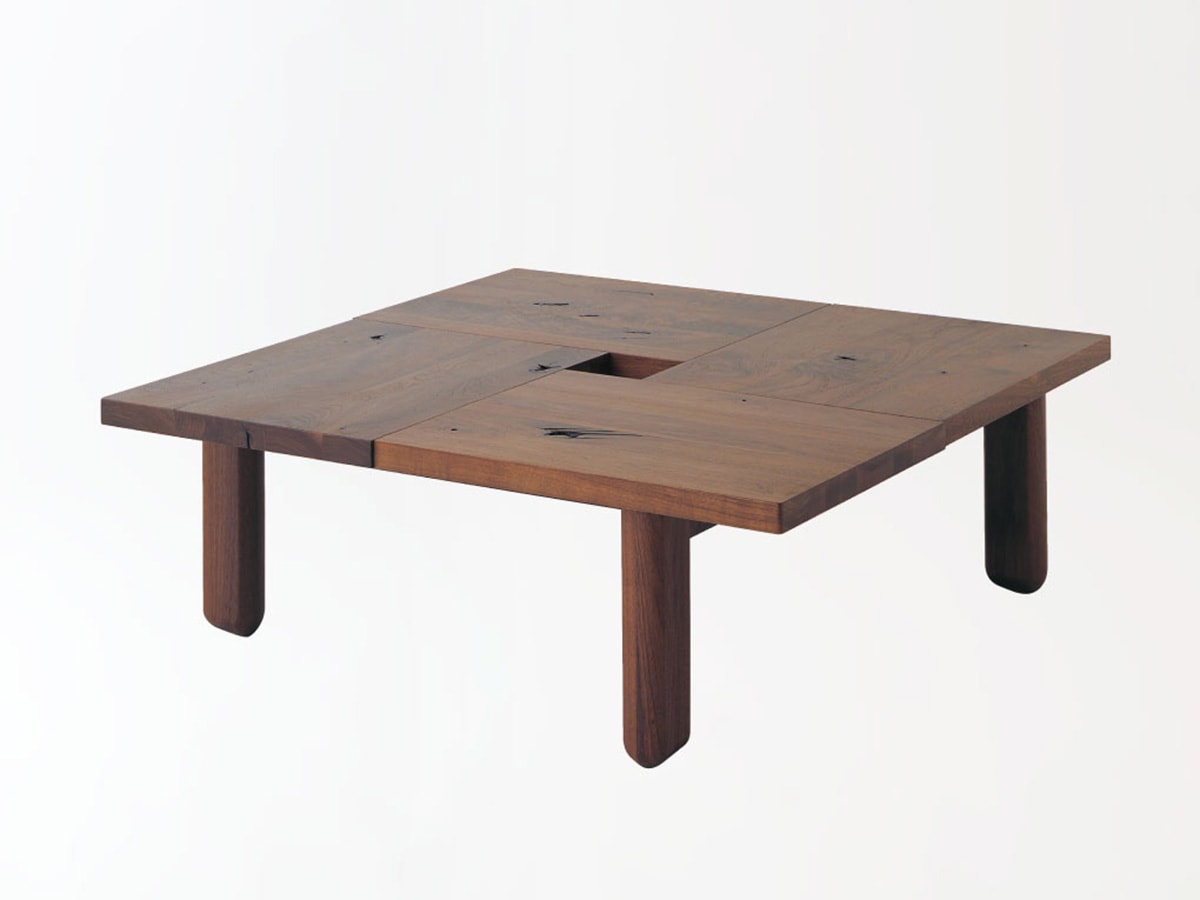 飛騨産業正方形フロアテーブル【森のことば walnut】モリノコトバ SW151T～パパネッツ便・ヤマトHC便～