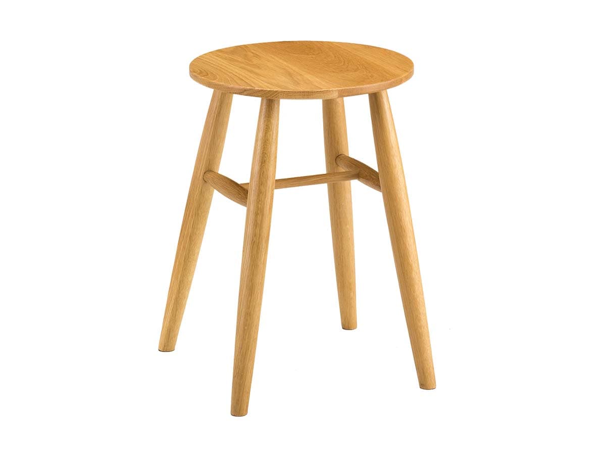 曙工芸 スツール ナチュラル/ブラウン色【STOOL】オーク7517~佐川急便~