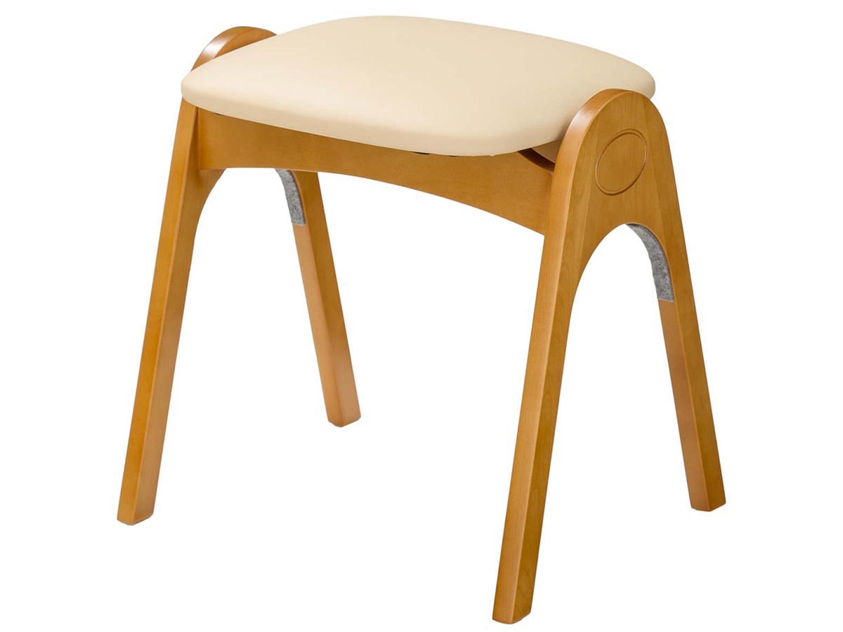 曙工芸 スタッキングスツール 木部2色/座クッション4色【STOOL】 AK-520~佐川急便~