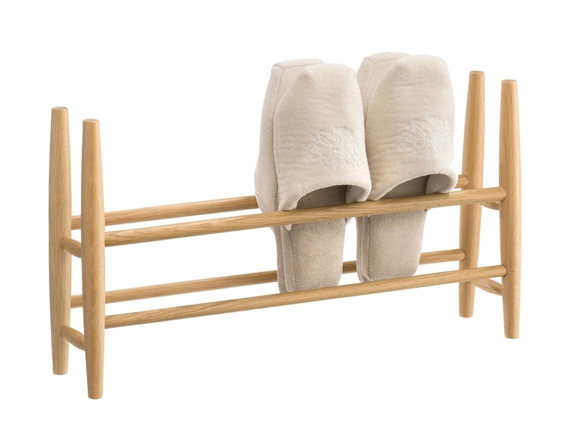 曙工芸 スリッパラック ナチュラル/ブラウン色【OAK】オーク7525~佐川急便~