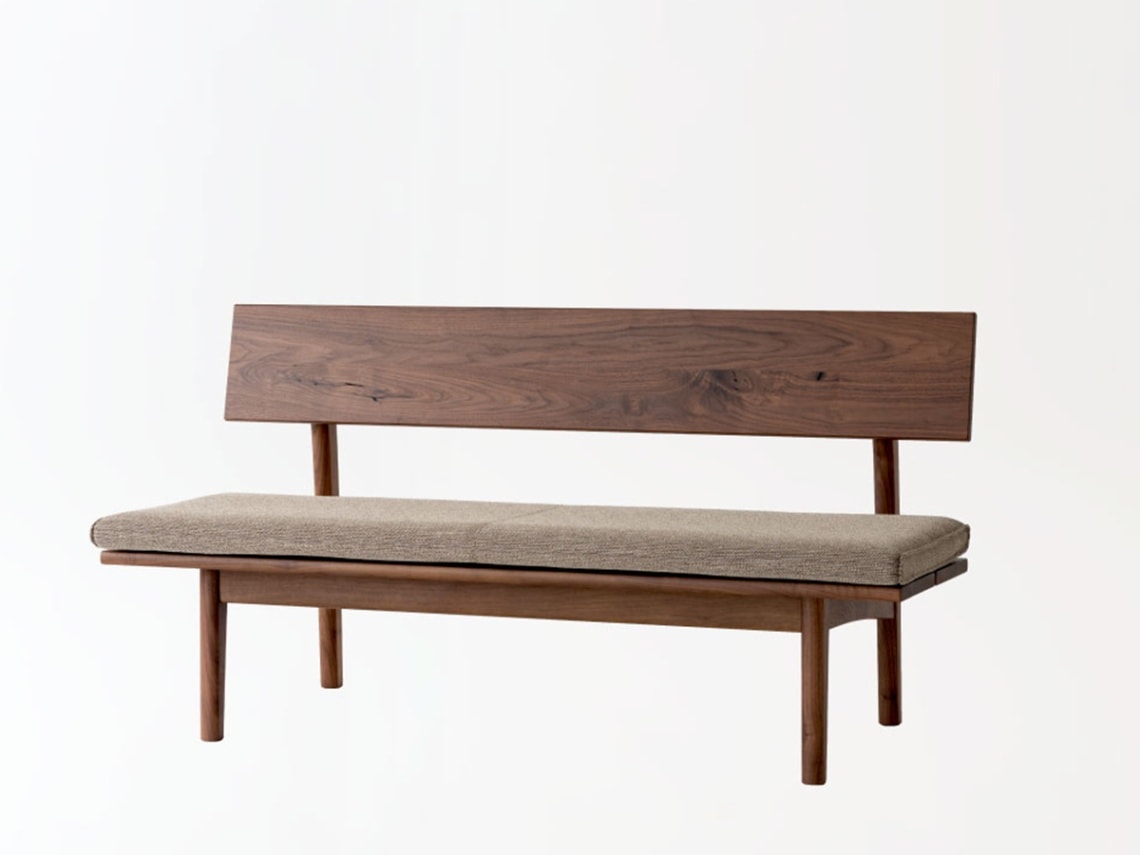 飛騨産業LDベンチ カバーリングタイプ 幅1450 【森のことば walnut】モリノコトバ SW271C～パパネッツ便・ヤマトHC便～