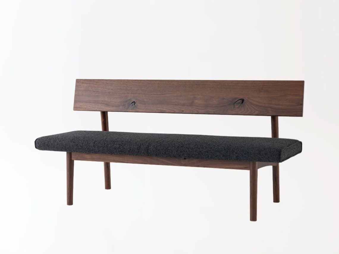 飛騨産業ベンチ カバーリングタイプ 幅1650 【森のことば walnut】モリノコトバ SW272CH～パパネッツ便・ヤマトHC便～