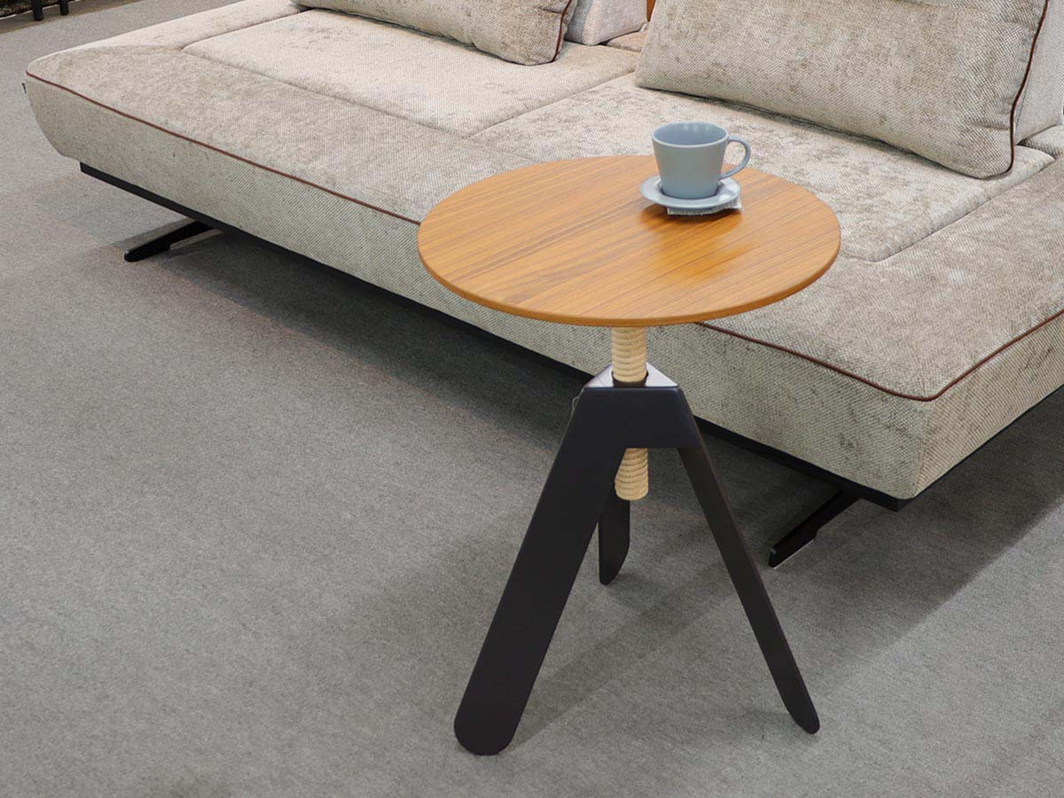 【撮影商品】モダンでおしゃれな昇降式サイドテーブル