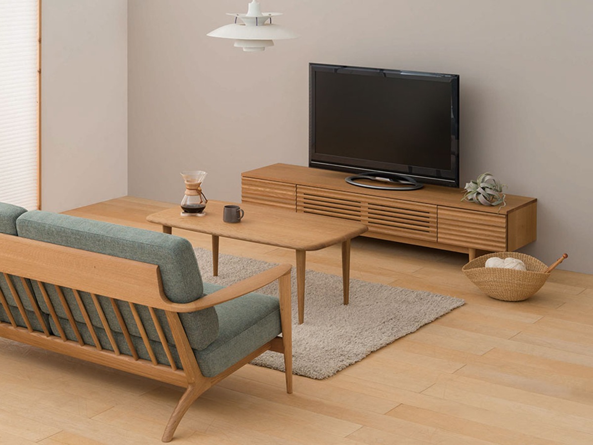 飛騨産業 CRESCENT クレセント AVキャビネット TVボード 定価26万 飛騨産業AVキャビネット ビーチ 幅1600/1800/2000【Standard