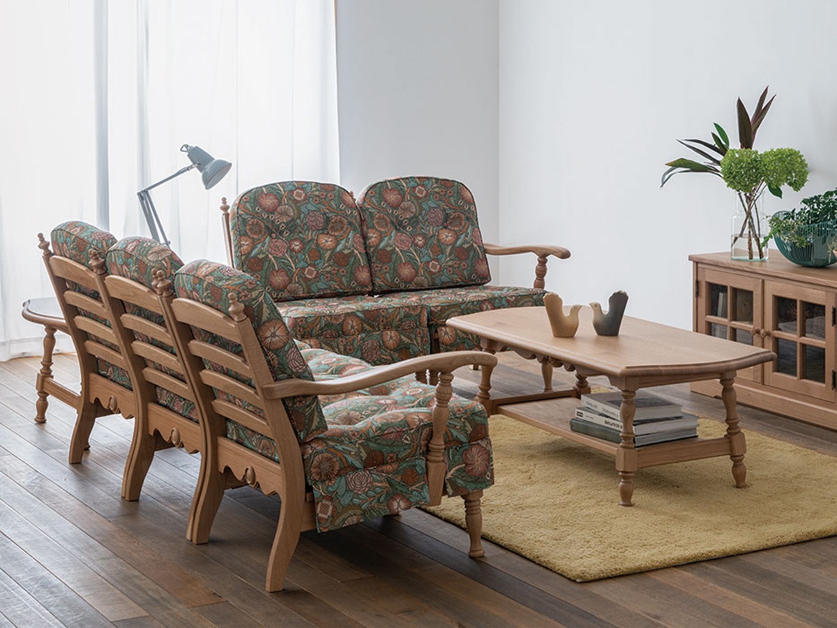 リビングチェア　飛騨産業　穂高（肘なし） 飛騨産業肘なしチェア【穂高】ホダカ No.6O～パパネッツ便・ヤマトHC便