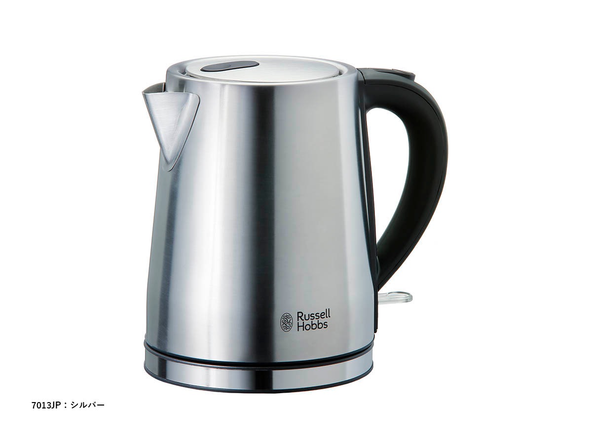 Russell Hobbs】 ベーシックケトル シルバー/ブラック色 7013JP