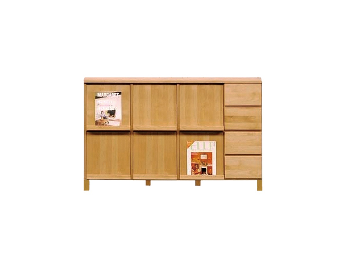 高野木工 ナチュラル143マガジンラック