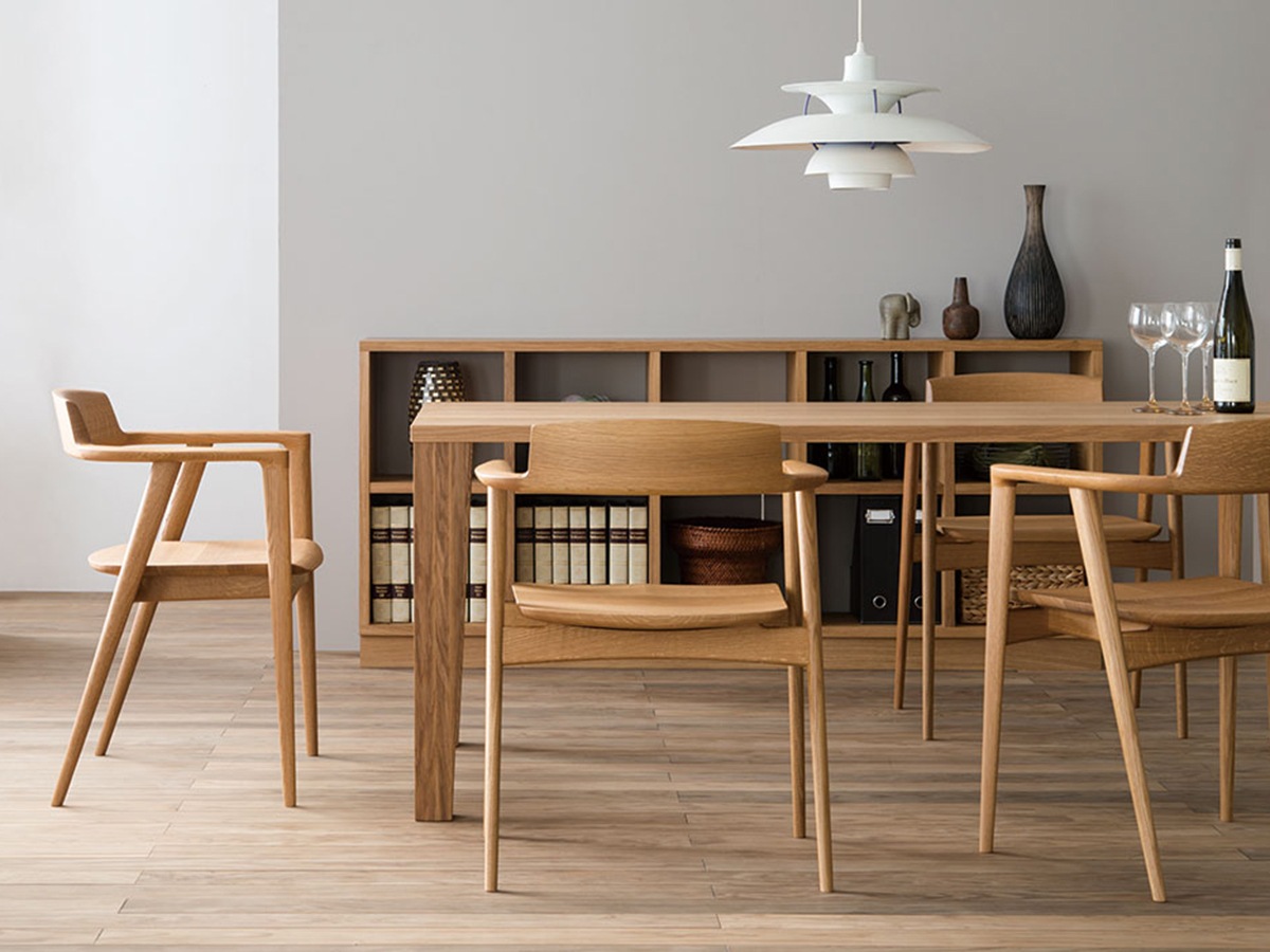 飛騨産業アームチェア 板座 ハイタイプ【SEOTO】セオト KD221A●H~パパネッツ便・ヤマトHC便~