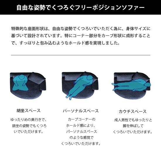 ワンソファー94 ソファー 左右選べる COLONEL カウチソファ フルカバーリング 【コロネル】