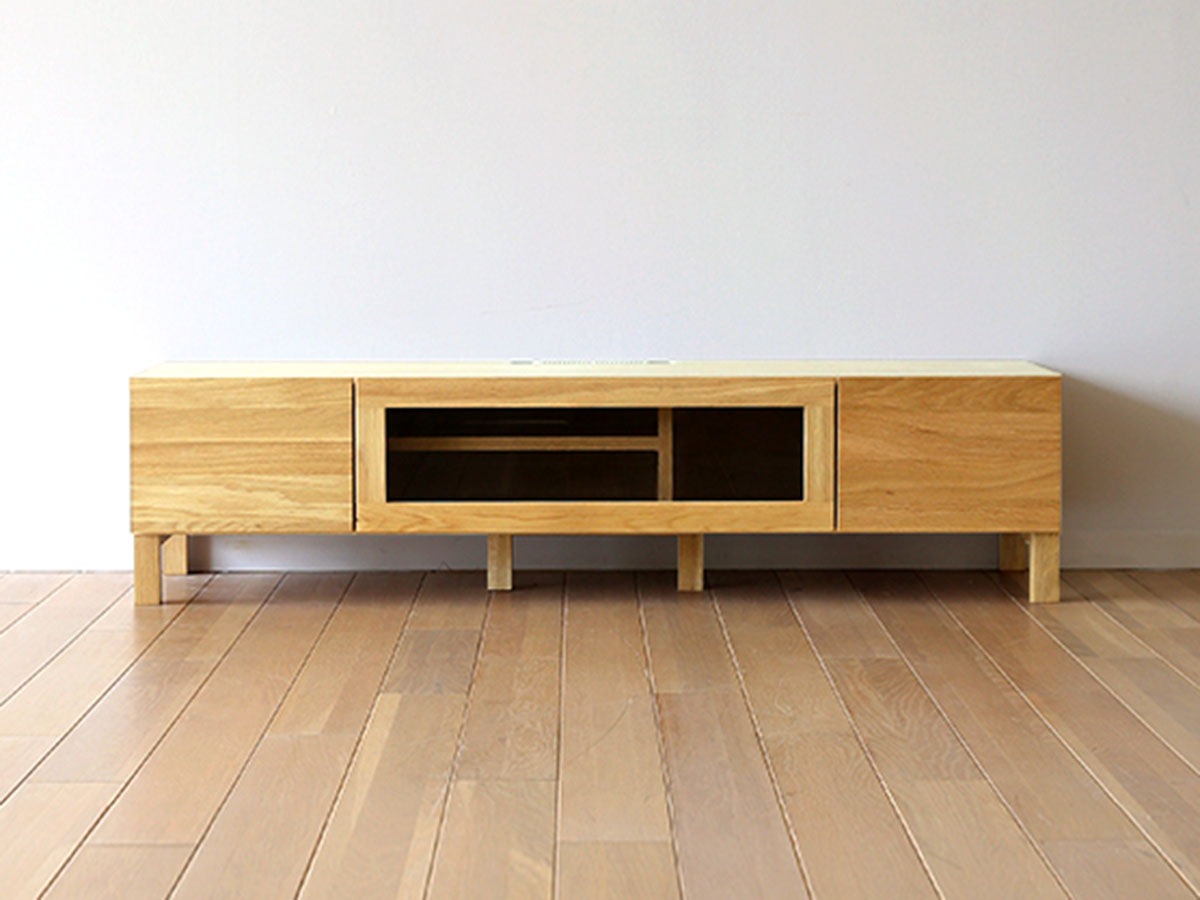 高野木工 TVボード ホワイトオーク 幅1200/1420/1640/1800/2000 【LECCE】 レッチェ~パパネッツ便~