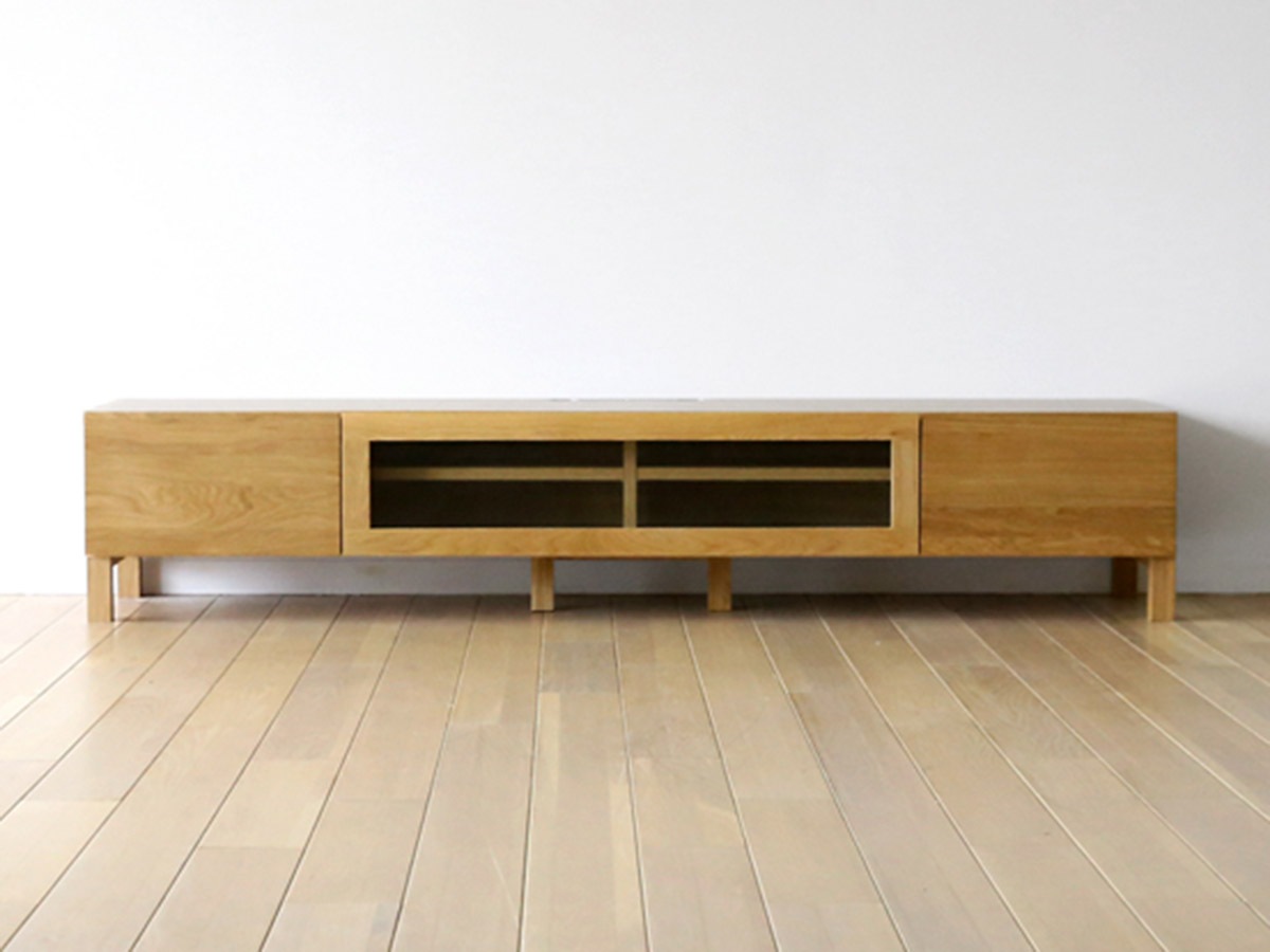 高野木工 TVボード ホワイトオーク 幅1200/1420/1640/1800/2000 【LECCE】 レッチェ~パパネッツ便~