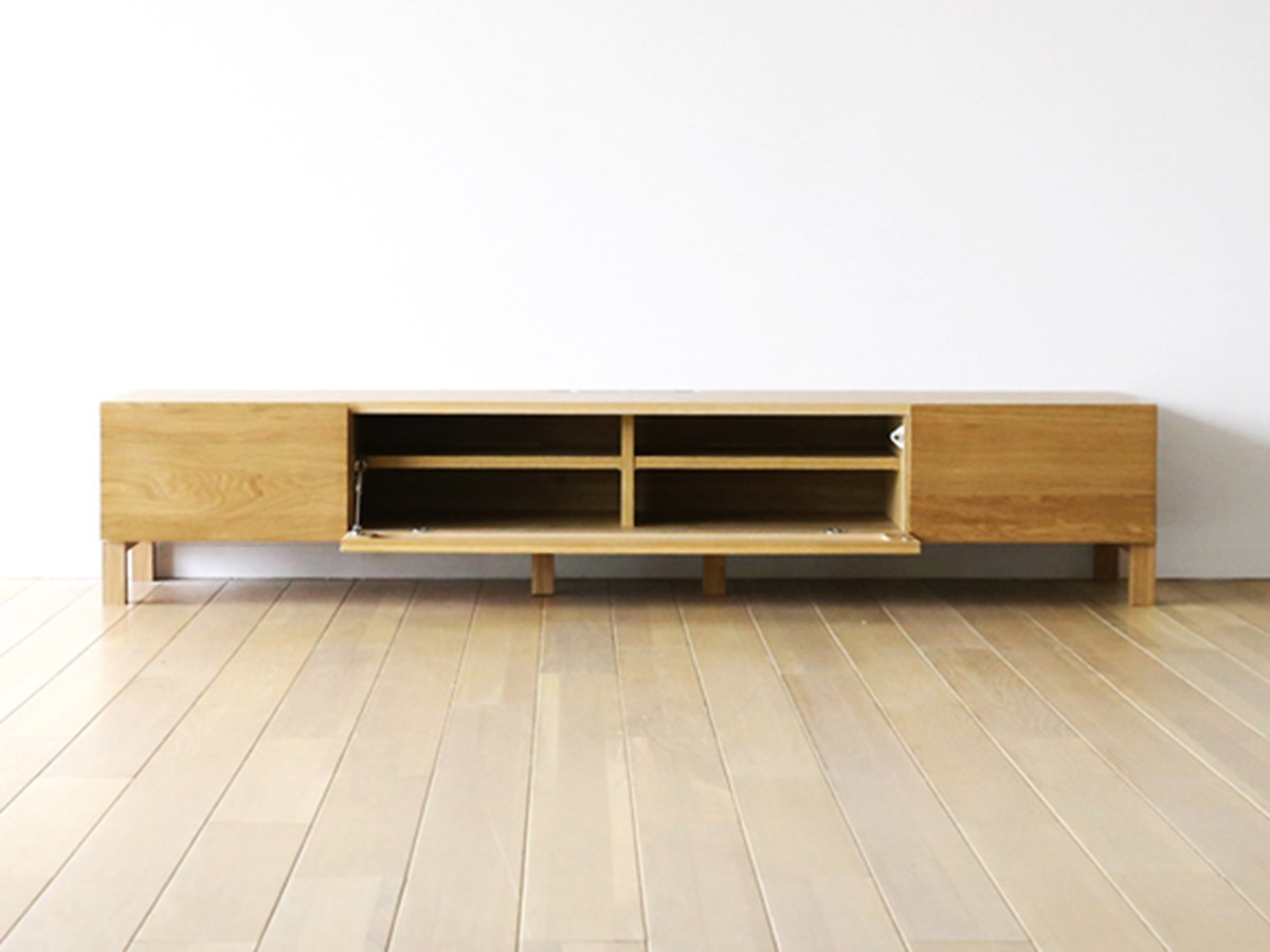 高野木工 TVボード ホワイトオーク 幅1200/1420/1640/1800/2000 【LECCE】 レッチェ~パパネッツ便~