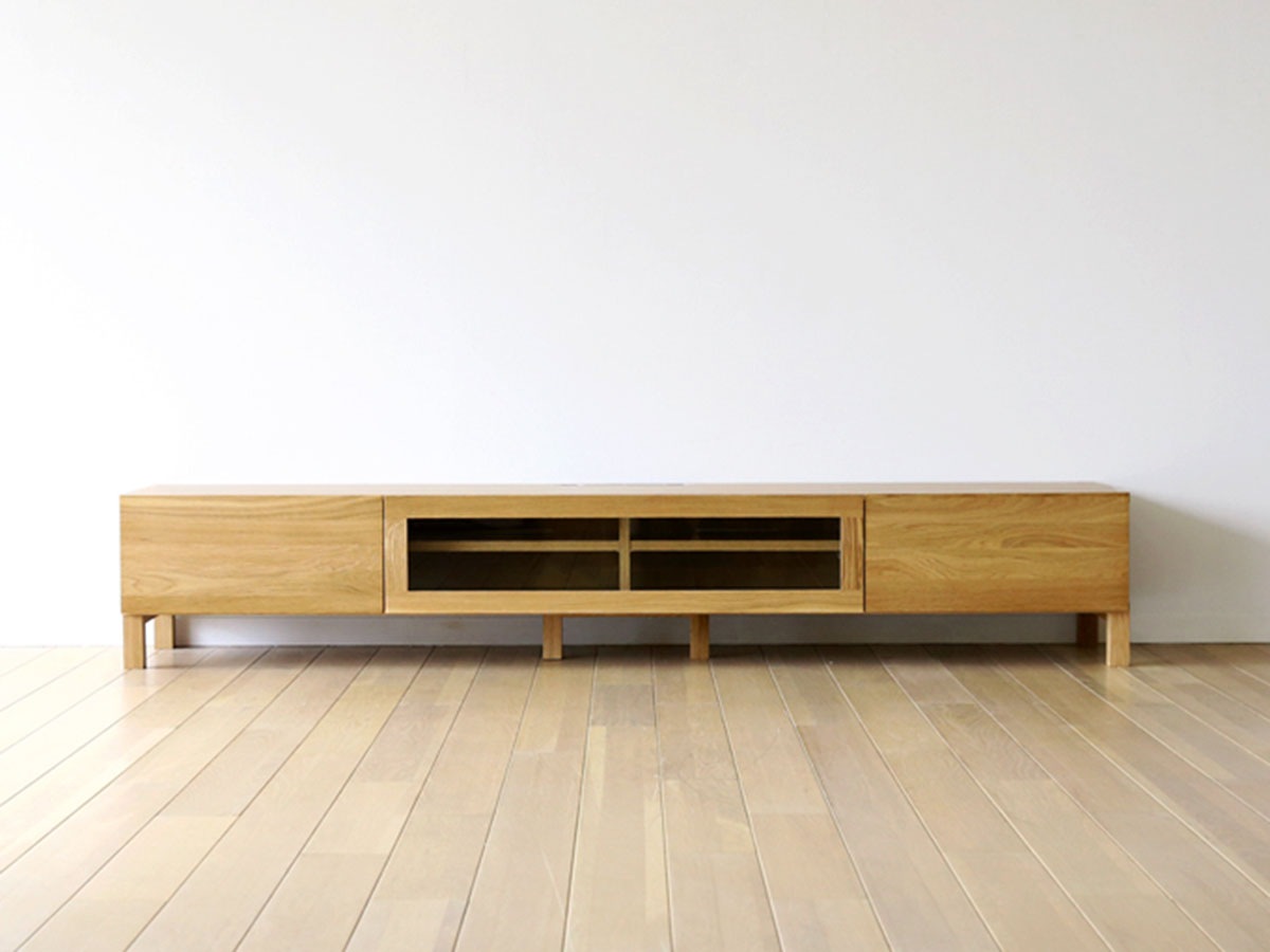 高野木工 TVボード ホワイトオーク 幅1200/1420/1640/1800/2000 【LECCE】 レッチェ~パパネッツ便~