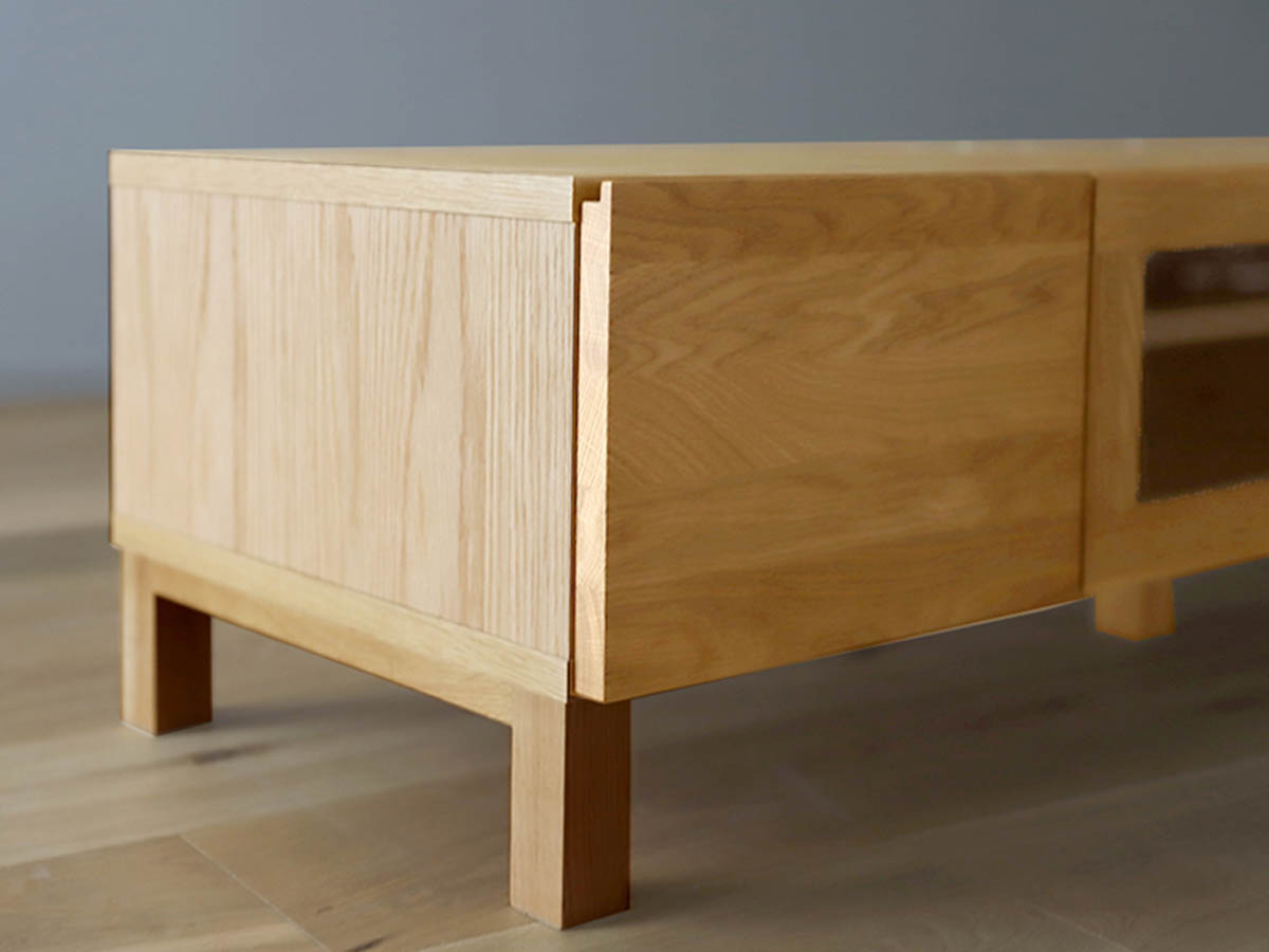 高野木工 TVボード ホワイトオーク 幅1200/1420/1640/1800/2000 【LECCE】 レッチェ~パパネッツ便~