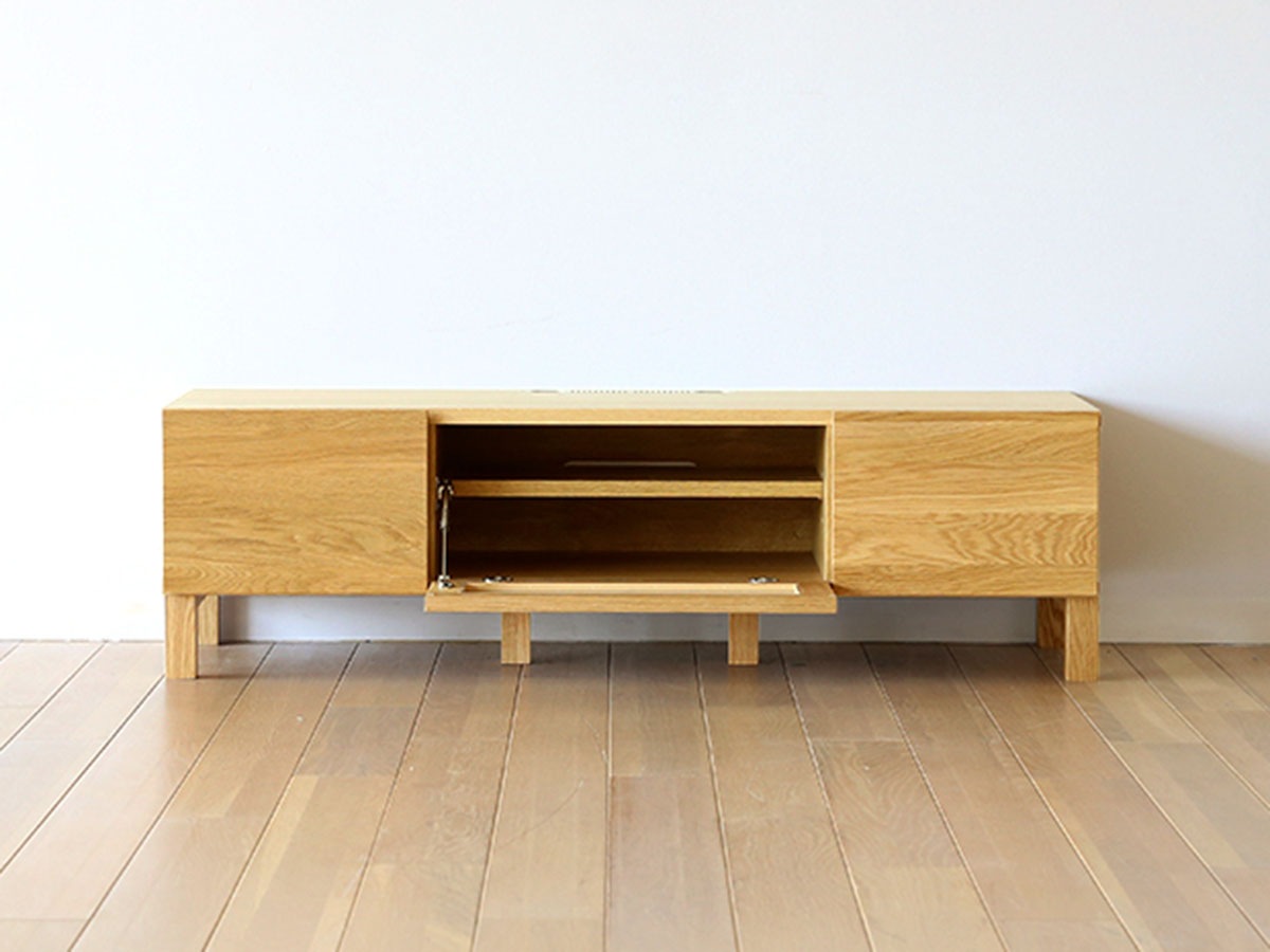 高野木工 TVボード ホワイトオーク 幅1200/1420/1640/1800/2000 【LECCE】 レッチェ~パパネッツ便~