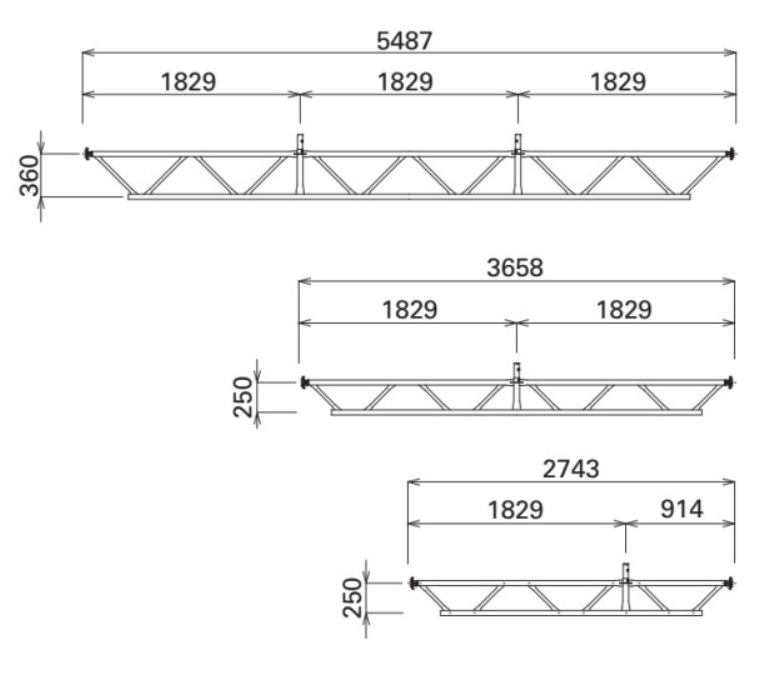 Iq 梁枠 1.5スパン - 3スパン（新品） (新品)(別途送料お見積り品