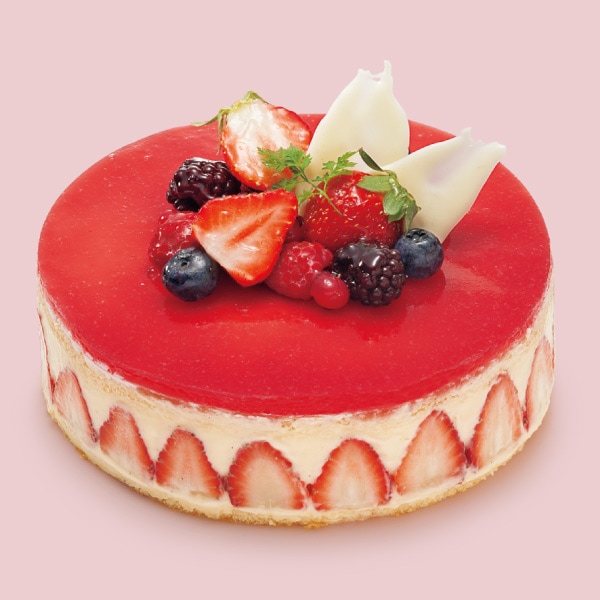 フレジェ 約15cm お誕生日ケーキ 店頭受取 シュシュのバースデーケーキ 果子乃季ｵﾌｨｼｬﾙｳｪﾌﾞｼｮｯﾋﾟﾝｸﾞ