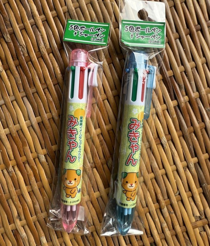 みきゃん　５色ボールペン＋シャーペン