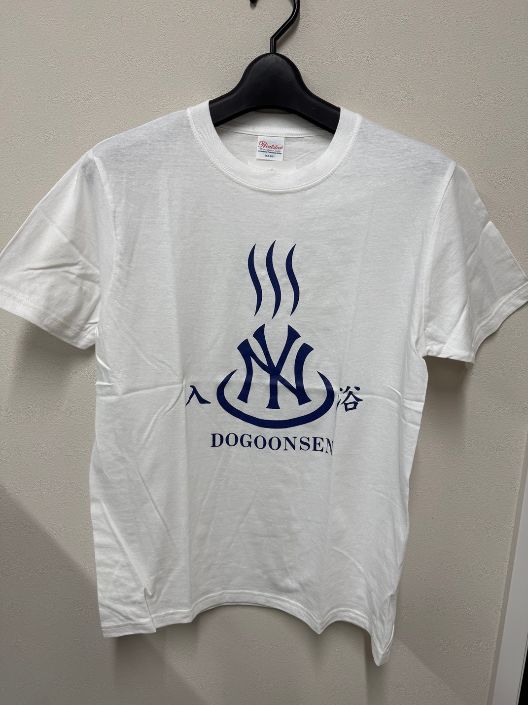 NY　入浴DOGOONSEN　Tシャツ　ホワイト