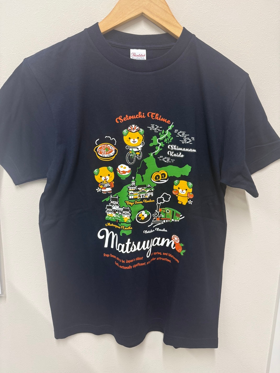 愛媛マップTシャツ