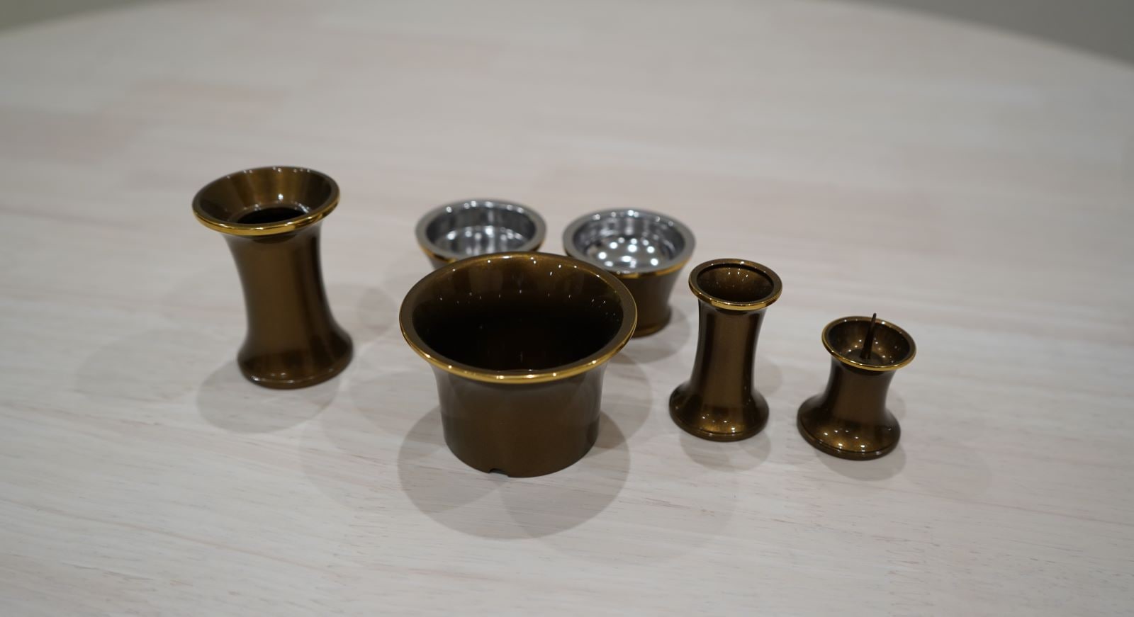 シャンティ6点セット【ライトブラウン2寸】