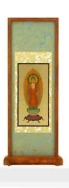 スタンド掛軸【紫檀/あさぎ/ミニ】