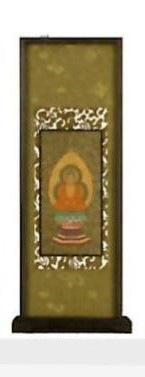 スタンド掛軸【黒檀/抹茶/ミニ】