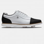 FootJoy Traditions Cap Toe Women's Golf Shoes - White / Black եåȥ祤 ȥǥ å ȥ ǥ  塼