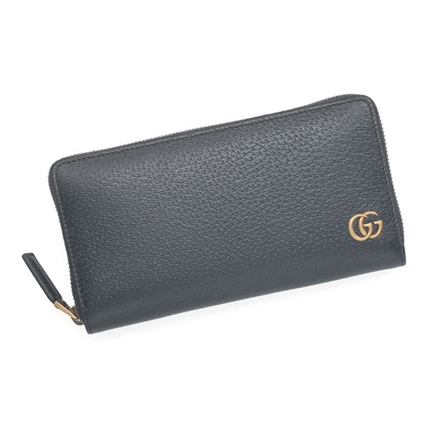 グッチ 財布 メンズ GUCCI GGマーモント ジップアラウンドウォレット 428736 DJ20T 1000 ブラック
