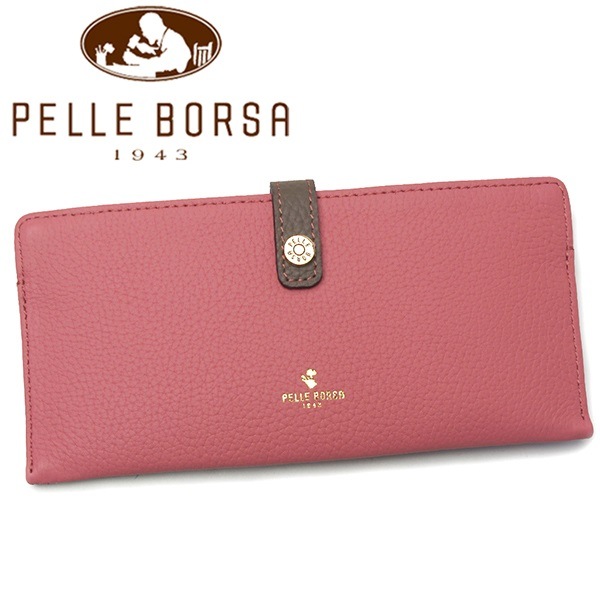 ペレボルサ 財布 レディース PELLE BORSA レネット 4707-CP コーラル 