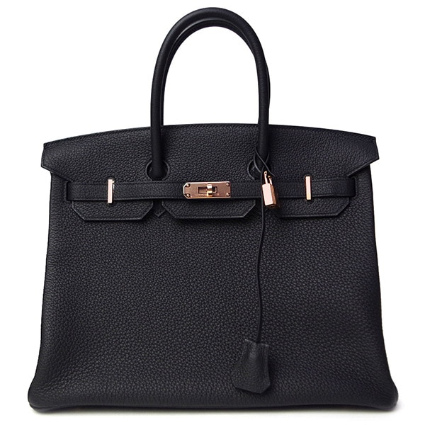 【プレミアム価格】エルメス バッグ レディース HERMES バーキン トゴ 100135VT 35cm ブラック ローズゴールド金具