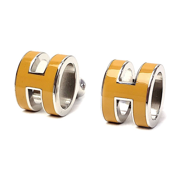 プレミアム価格 エルメス ポップアッシュ ピアス レディース メンズ Hermes アクセサリー Jaune ジョーヌアンブル シルバー エルメス Excellent Collection