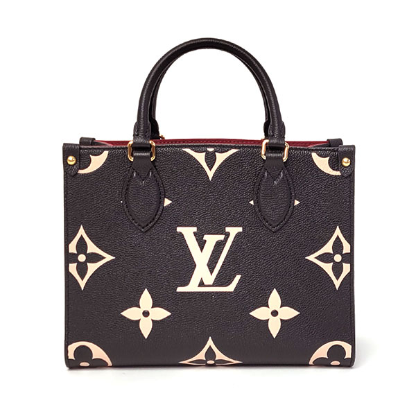 【プレミアム価格】 ルイヴィトン バッグ レディース LOUIS VUITTON オンザゴー PM M45659 ブラック ベージュ