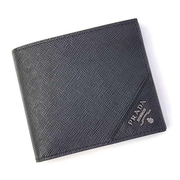 プラダ 財布 メンズ PRADA サフィアーノレザー 2MO738 QME ブラック
