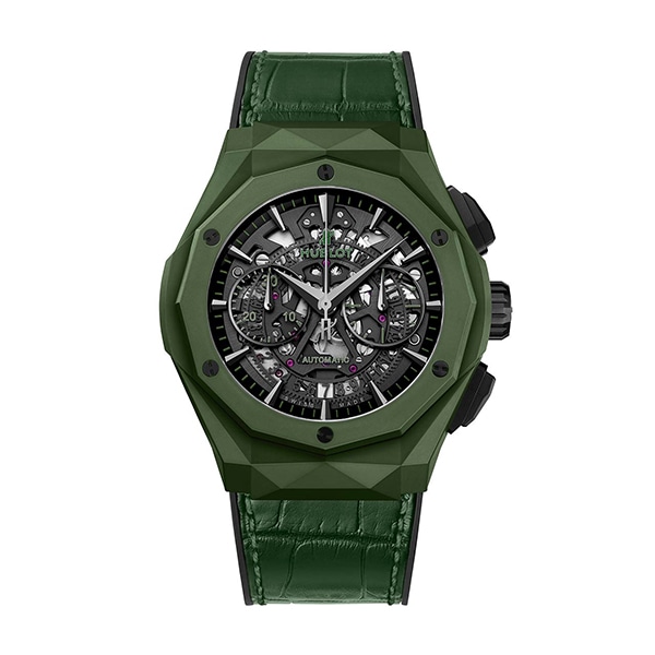 ウブロ HUBLOT アエロ・フュージョン クロノグラフ オーリンスキー グリーンセラミック 世界限定100本 525.GX.0179.LR.ORL19 新品未使用
