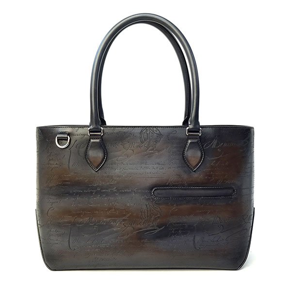 【プレミアム価格】 ベルルッティ バッグ メンズ BERLUTI トゥジュール ミニ ネオ スクリットレザー 244386 チャコールブラウン