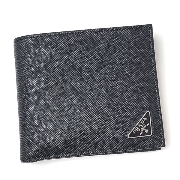 プラダ 財布 メンズ PRADA サフィアーノトライアングル 2MO738 QHH 002 ブラック