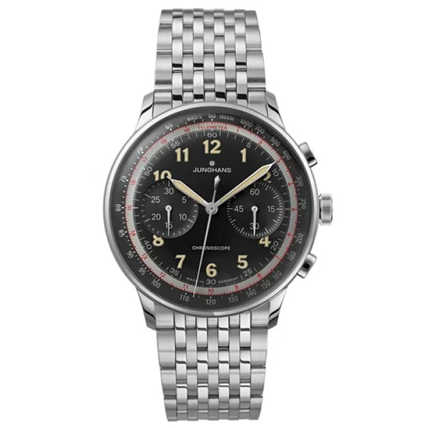 ユンハンス　マイスターテレメーター　自動巻クロノグラフモデル　027 3381 44　メンズ