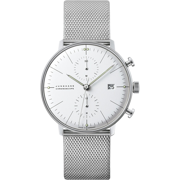 ユンハンス　マックス・ビル　クロノスコープ　自動巻クロノグラフモデル　027 4600 00M　メンズ