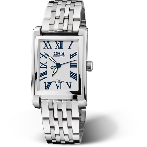 オリス　RECTANGULAR デイト　561 7656 4071M　24.50 X 38.00 MM