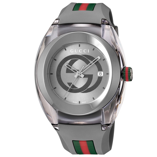グッチ 腕時計 SYNC　シンク　グレー　メンズ　GUCCI　YA137109A