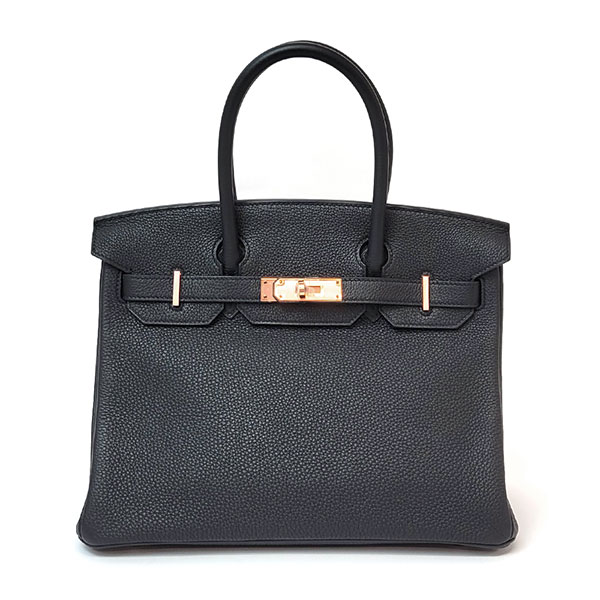 【プレミアム価格】 エルメス バーキン 30cm HERMES トゴ ブラック ローズゴールド金具 100130 Z刻印