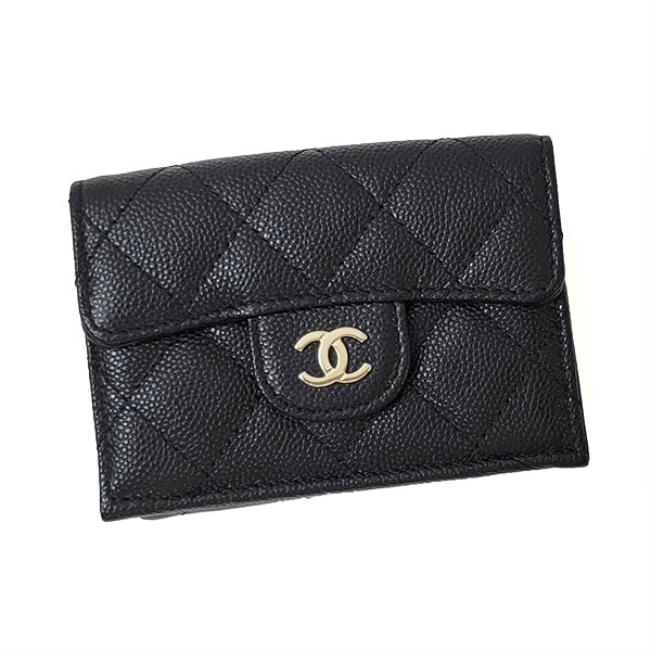 【プレミアム価格】シャネル 財布 レディース CHANEL クラシック スモールフラップウォレット AP0230 B10583 C3906 ブラック ゴールド金具