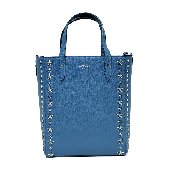 ジミーチュウ バッグ JIMMY CHOO スタースタッズ PEGASI N/S バタフライブルー