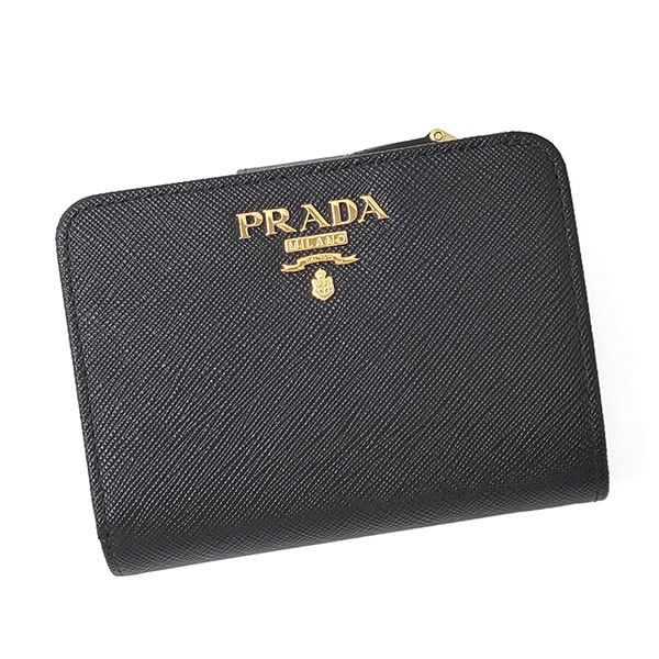 プラダ 財布 レディース PRADA サフィアーノレザー 1ML018 QWA NERO ブラック