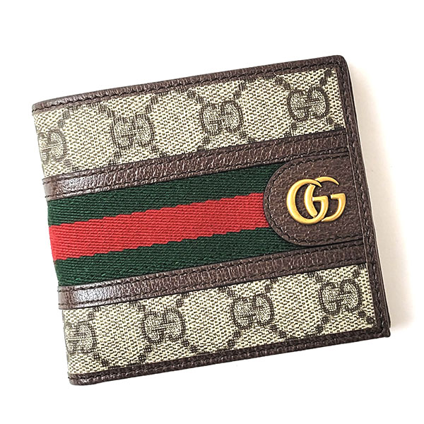 グッチ 財布 メンズ GUCCI オフィディア コインウォレット 597609 96IWT 8745 ベージュ ブラウン グッチ Excellent Collection