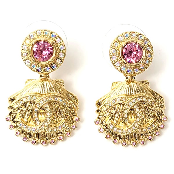 【プレミアム価格】 シャネル ピアス レディース CHANEL ABA066 B10032 NM082 ゴールド+ピンク