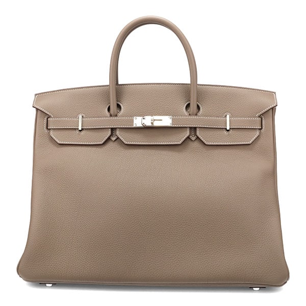 【プレミアム価格】 エルメス バーキン 40cm HERMES トゴ エトゥープ シルバー金具 100140