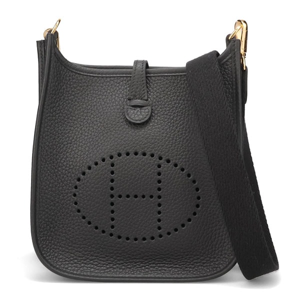 【プレミアム価格】 エルメス エブリン TPM 16cm HERMES トリヨンクレマンス ブラック ゴールド金具 069426